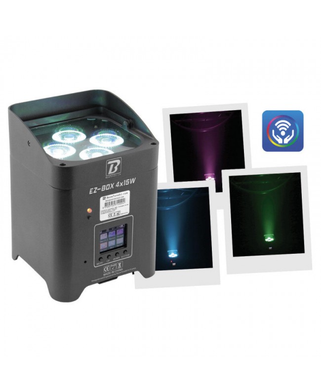 BoomTone DJ EZ-BOX 4x15W Battery Lights