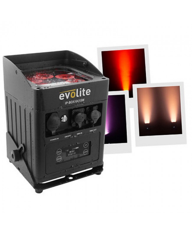 Evolite IP-BOX 6X15W Fari LED a batteria