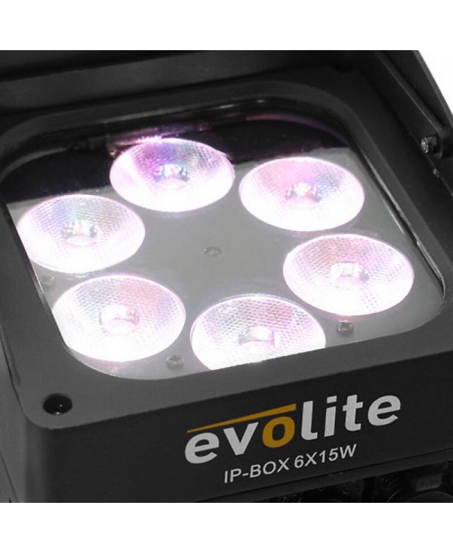 Evolite IP-BOX 6X15W Fari LED a batteria