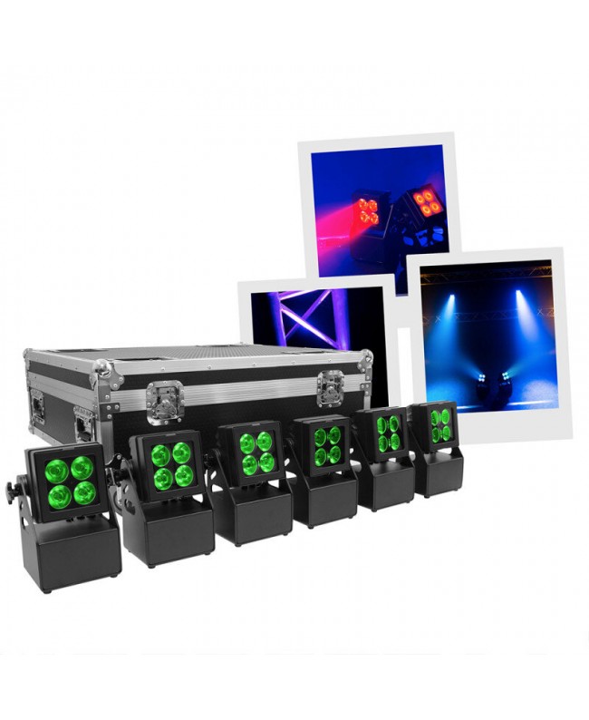 Evolite TROPIKOLOR 4X15W-FC Fari LED a batteria
