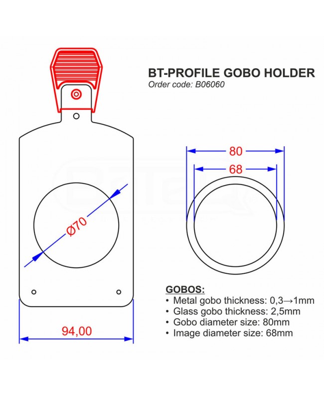 Briteq BT-PROFILE GOBO HOLDER Profilscheinwerfer