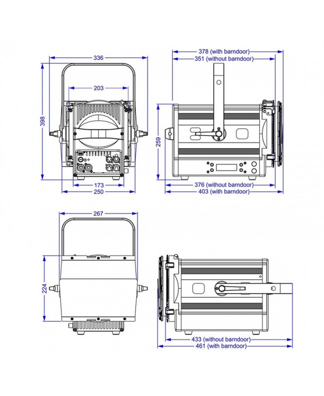 Briteq BT-THEATRE 250EZ Mk3 Fari Fresnel