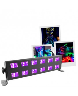BoomTone DJ UV LED BAR 12X1W Proiettori UV
