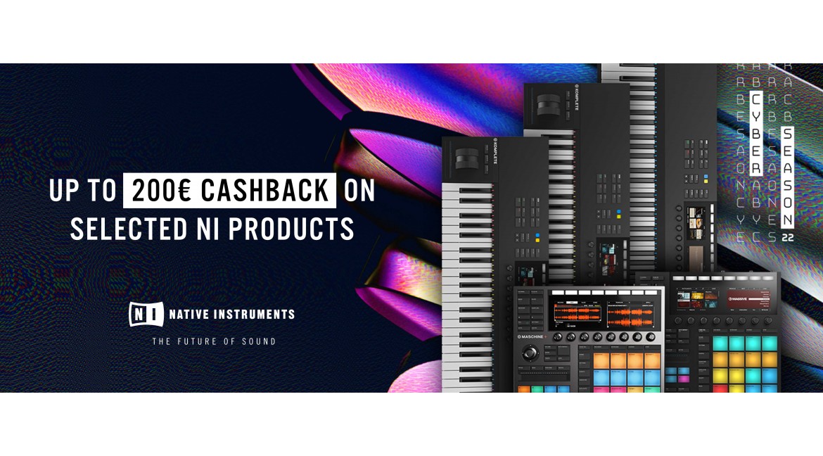 Cashback on selected NATIVE INSTRUMENTS Products